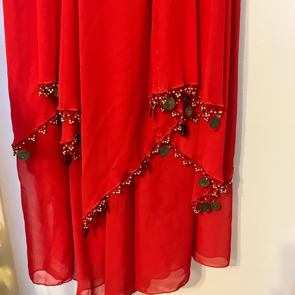 Belly dancing set,  in great shape red